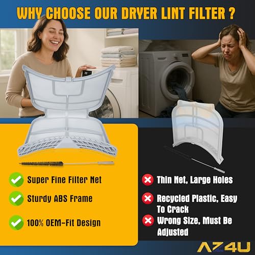 Upgraded DLEX9000V DLEX8000V DLEX5005K DLEX5000W DLGX8001W DLGX8101W DLEX8000W DLGX8001V Dryer Lint Filter Screen Replaces For LG DLGX9001V DLEX5000V DLEX8100W DLGX8101V DLGX5001W DLEX8100V