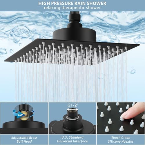 Large Rain Shower Head with Filtered