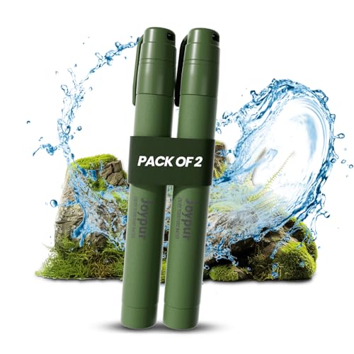 Portable Water Filter Straw for Backpacking (2 Count)
