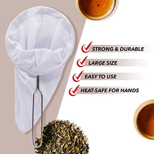Traditional Thai Style Stainless Steel Reusable Mesh Filter for Thai Tea