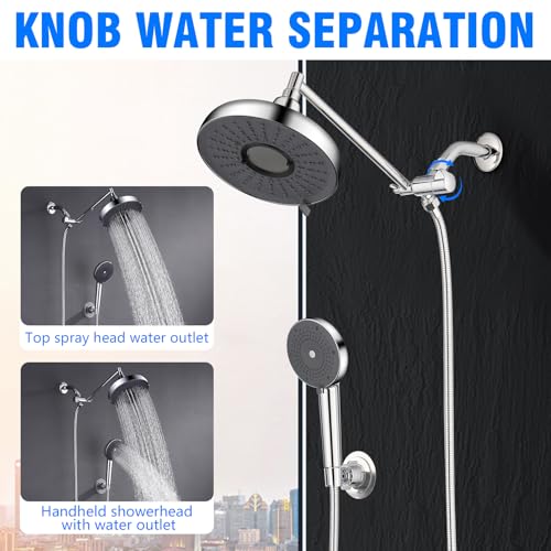 Rain Shower Head with Filter and Handheld