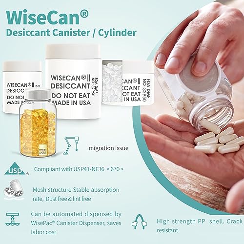 3 Gram 50 Pack Silica Gel Canister