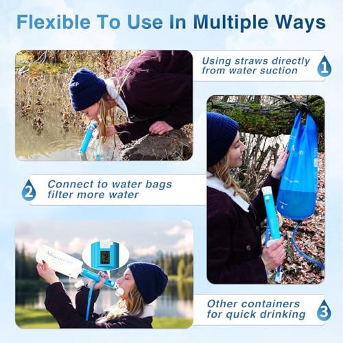 Water Filter Straw with LED Screen