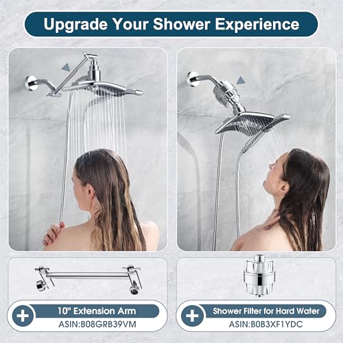 High Pressure Dual Shower Head Combo