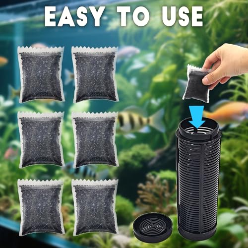 6PCS Activated Carbon Filter Media for Marineland Canister Filter (6 Count)