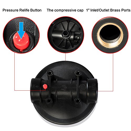 10 Inch Whole House Water Filter Housing 4.5"x10"1