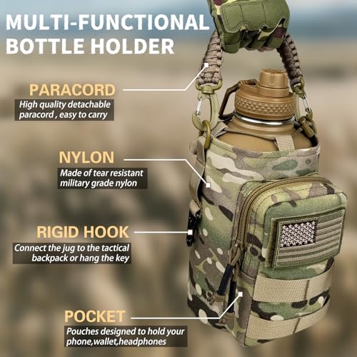 Half Gallon Water Bottle Insulated with Sleeve