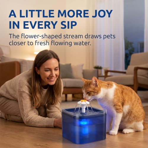2 Pcs Yellow Pet Water Fountain Nozzle Replacement Yellow Flower for Head for Cat Fountain Automatic Drinking Water Dispenser pet Water Fountain Attachment for Cats