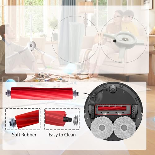Accessories Kit Compatible with Roborock Qrevo S (17 Count)