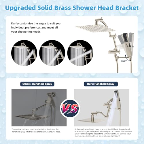 All Metal CUPC Certified 10'' Rainfall Shower Head