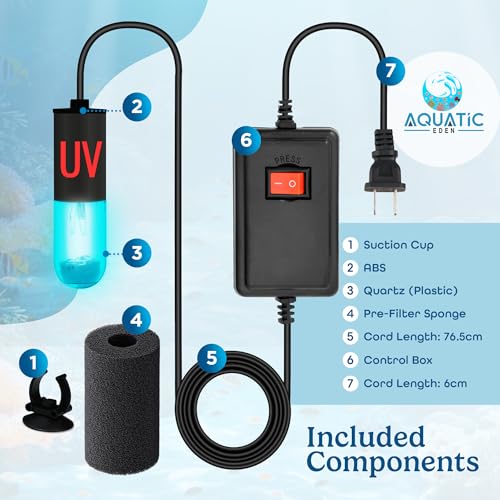 3W Aquarium UV Light for Fish Tank
