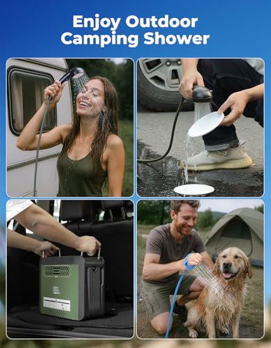 Portable Water Heater with Thermostatic Control and Pump