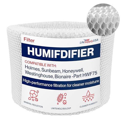 HWF75 Humidifier Filter D Wick Replacement Compatible with Holmes HWF75CS