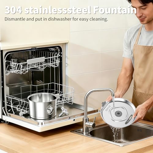 Stainless Steel Cat Water Fountain
