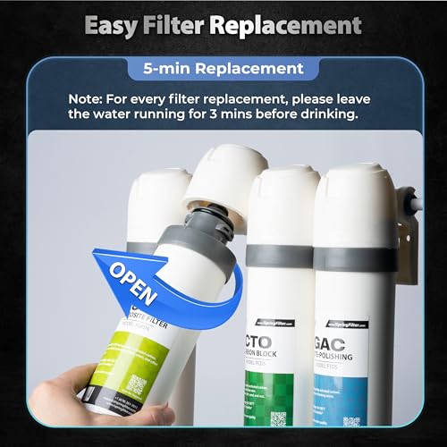 SGS Tested PFAS Removal Carbon Block Replacement Water Filter Cartridge FCPFDS for DS4 Series