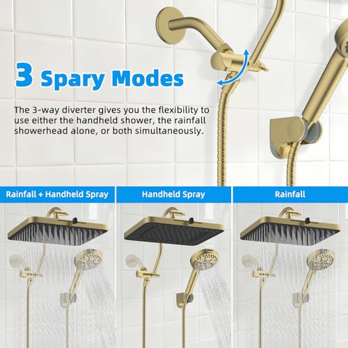 13'' 5 spray Rain Shower Head