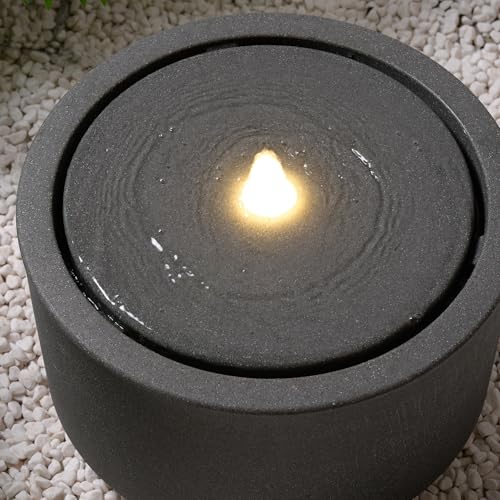 10.23” H Outdoor Water Fountain Made with Eco