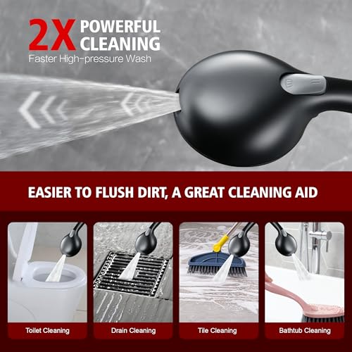 Hard Water Filter Showerhead 9 Spray Modes