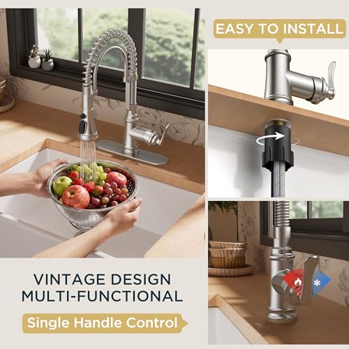 Kitchen Faucet with Pull Down Sprayer
