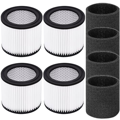 90398 Shop Vac Filters Replacement for Shop Vac 9039800 903‑98‑00 (4 Count)