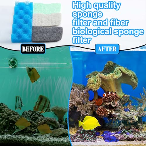 20 Pcs Aquarium Filters Replacement Filter Media Kits Compatible with Fluval 306 (20 Count)