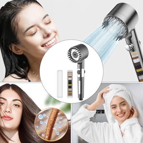Replacement Shower Filter Cartridge Compatible With PWERAN Filtered Shower head for Hard Water Reduce Chlorine and Harmful Substances