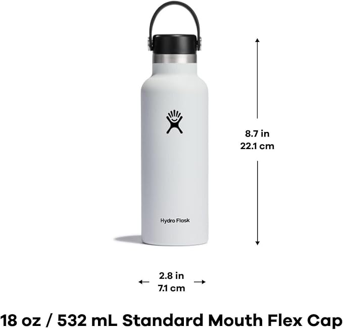 Hydro Flask Standard Flex Cap White 18 Oz