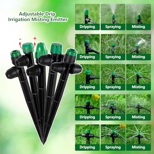30Pcs Mix Drip Irrigation Emitters Sprayer for 1 (30 Count)