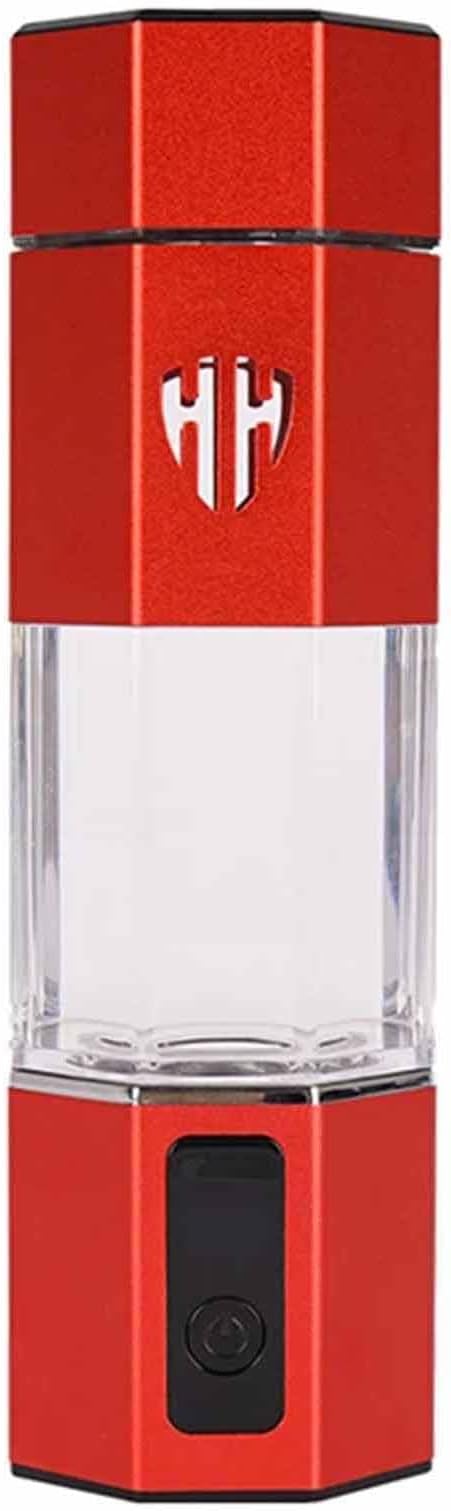 300ML Hydrogen Water Bottle Generator, Concentration Up to 3800-6000PPB, Dual Chamber PEM and SPE Electrolysis Technology, Portable Hydrogen Water Machine