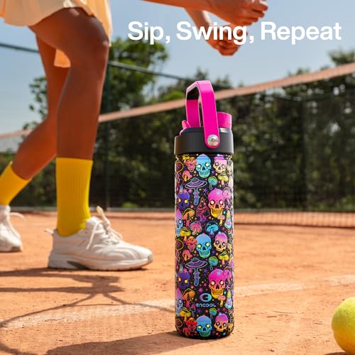 Insulated Water Bottle with Straw Stainless Steel Water Bottle