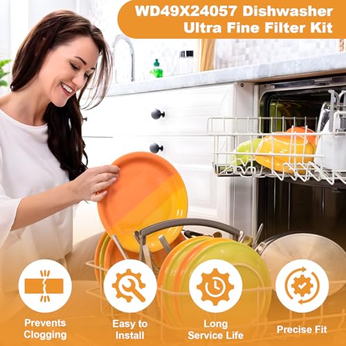 WD49X24057 Dishwasher Ultra Fine Filter Kit Replacement