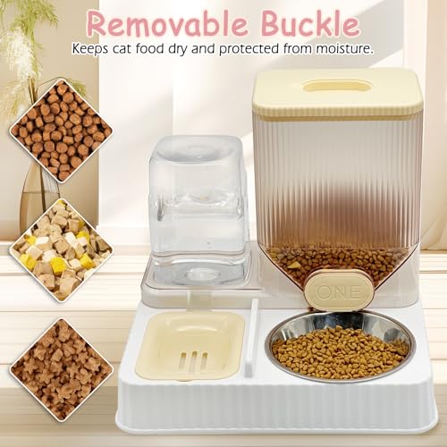 Gravity Cat Feeder & Water Dispenser