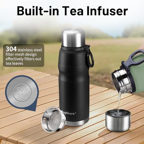 27oz Stainless Steel Insulated Water Bottle Travel Coffee Cup with Lid Leak Proof Metal Water Bottle for Hot and Cold Drink Water Flask