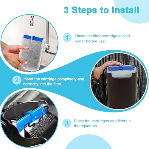 10 Pack Replacement Filter Cartridges Compatible with Tetra Whisper Large for 20i (10 Count)