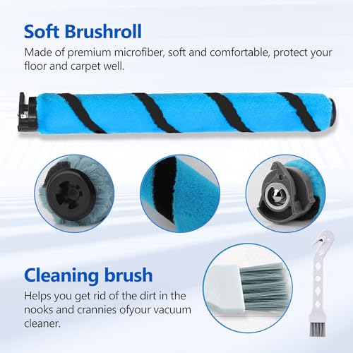 Soft Brushroll Filters Replacement Parts Acessories for Shark Vertex DuoClean PowerFin Upright Vacuum AZ2002 AZ2000 AZ2000W Accessories