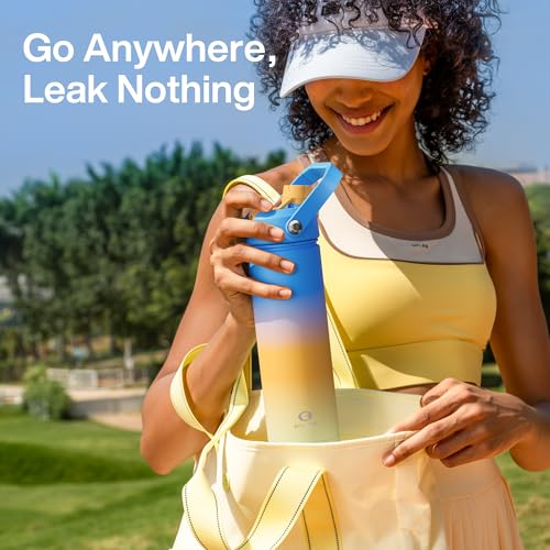 Insulated Water Bottle with Straw Stainless Steel Water Bottle