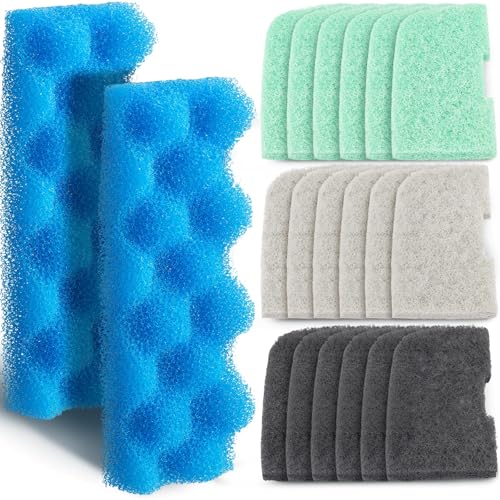 20 Pcs Aquarium Filters Replacement Filter Media Kits Compatible with Fluval 306 (20 Count)
