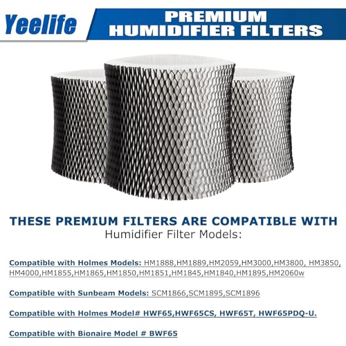 6 Pack HWF65 Humidifier Filter Compatible with Holmes Humidifier Filter