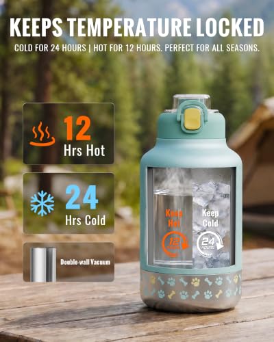 37oz Insulated Dog Water Bottle with Carrying Case