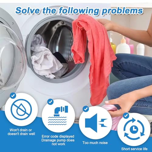 NEW 280187 8181684 Front Load Clothes Washer Drain Pump Filter Assembly Compatible with Whirlpool Duet Maytag Epic Kenmore HE Front Load Washers (35.274 Ounce)