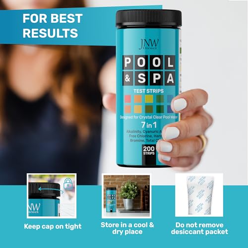 Pool Test Strips for Pools and Spas (200 Strips)