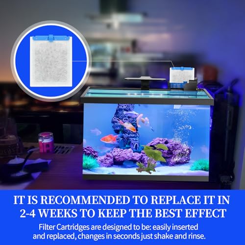 10 Pack Large Replacement Filter Cartridges Compatible for QuietFlow Power Filter Size 20 (10 Count)