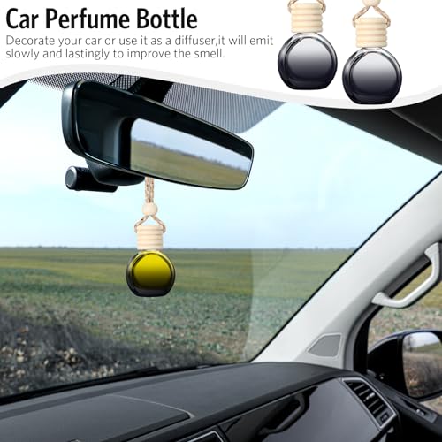 100 Pcs Car Diffuser Bottles Empty Bulk with Wood Cap (100 Count)