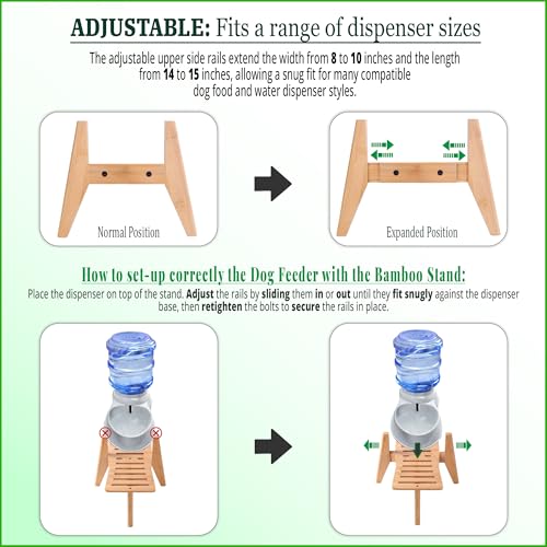 Dog Water and Food Dispenser Stand for Large Dogs