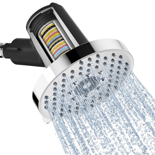 5.5 Inch Filtered Shower Head with Filters