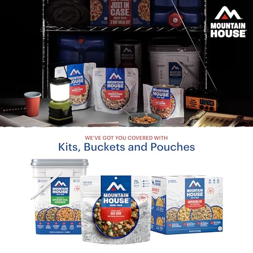Classic Meal Assortment Bucket Freeze Dried Backpacking & Camping Food 24 Servings (48.6 Ounce)