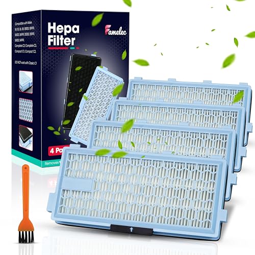 4 Pack for Miele Hepa Airclean 50 Filter (4 Count)