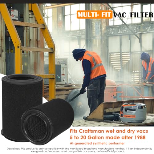 Filters Replaces Craftsman CMXZVBE38778 CMXZVBE38773 (2 Count)