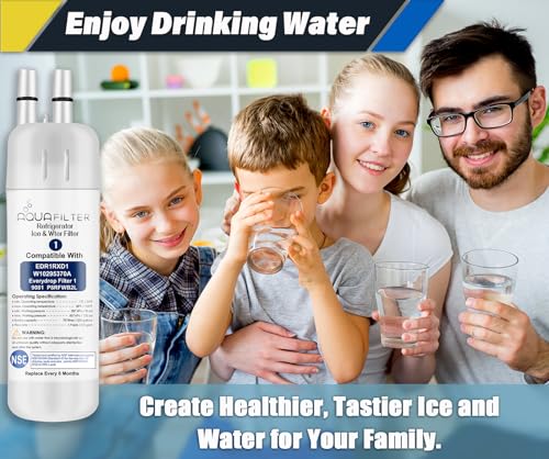 FILTER1 W10295370 A Refrigerator Water Filter Replacement Compatible for EDR1RXD 1 WATER FILTER W10295370 A Refrigerator Models