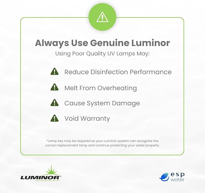 Luminor RL-420 UV Replacement Lamp for Rack Mounted LB4-Z1, LB4-Z12, LB5-Z1, and LB5-Z12 Model UV Water Filter Systems, Genuine OEM Replacement Bulb